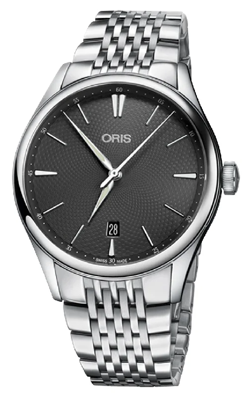 Oris Artelier Date Automatic Stainless Steel Gray Dial Mens Watch 733 7721 4053-07 8 21 79