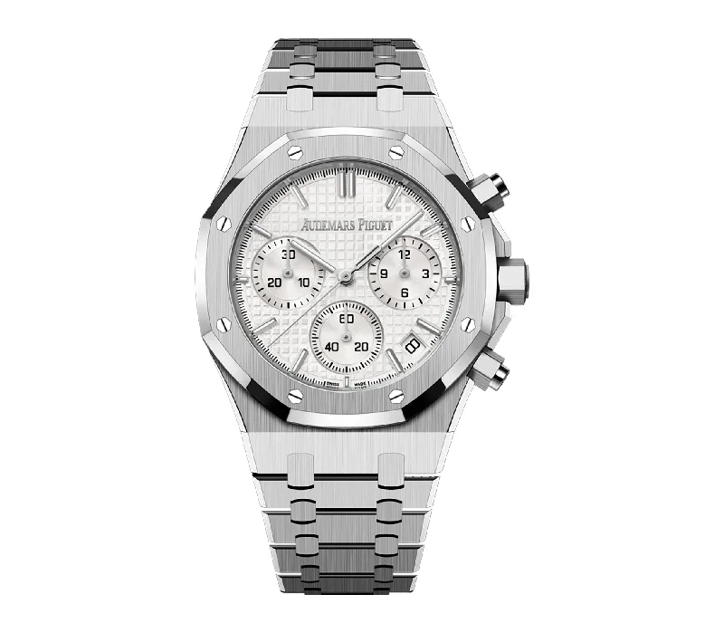 41mm Chronograph Steel Silver Dial