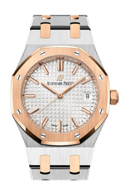 Audemars Piguet Royal Oak 34 Silver Dial Stainless Steel Rose Gold 77350SR.OO.1261SR.01