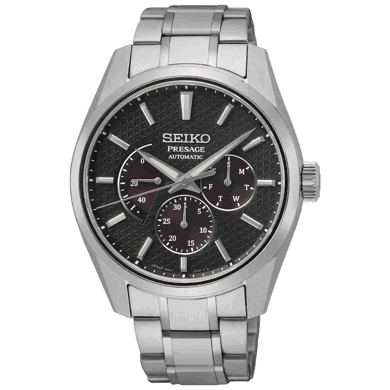 Seiko Presage Sharp Edged SPB307J1 Kurotobi Automatic Black Dial JAPAN Men Watch