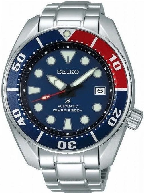 Seiko Prospex Automatic 200M Diver Red & Blue Sumo SBDC057