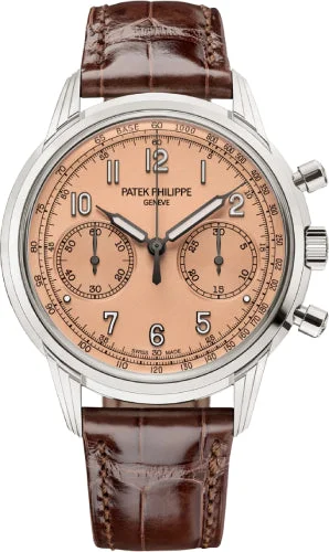 Patek Philippe Complications Chronograph White Gold Rose-Gilt Opaline Salmon Dial | 5172G-010