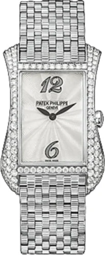 Patek Philippe Gondolo Serata Quartz White Gold Diamond Bezel Mother of Pearl Dial | 4972/1G-001