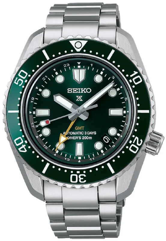 Seiko Prospex SPB381J1 "Hulk" Green 1968 GMT Automatic Watch