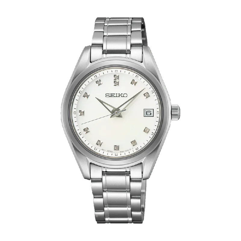 Seiko Conceptual Series White Dial Stainless Steel Watch SUR579P