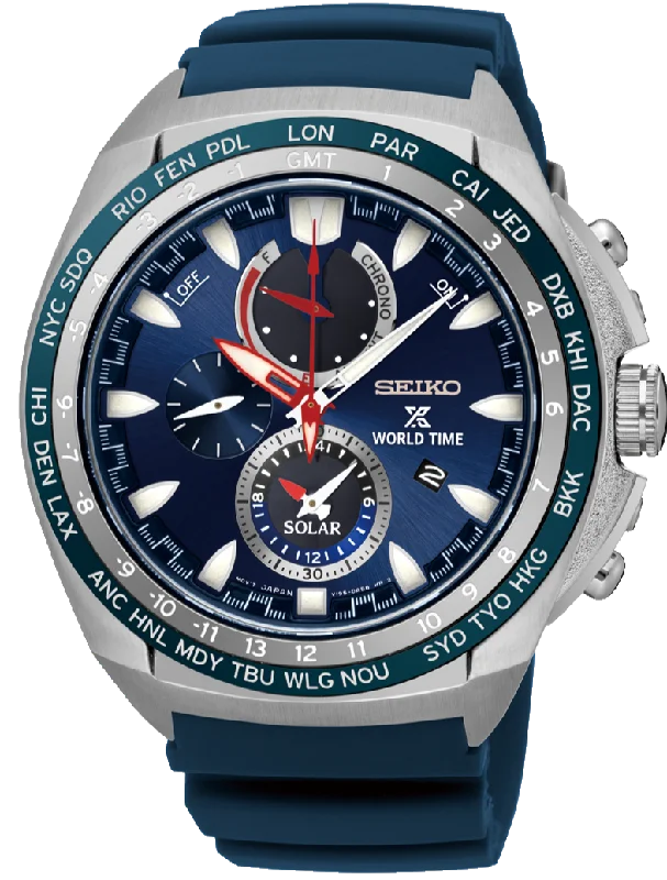 Seiko Prospex Sea Solar World Time Chronograph SSC489