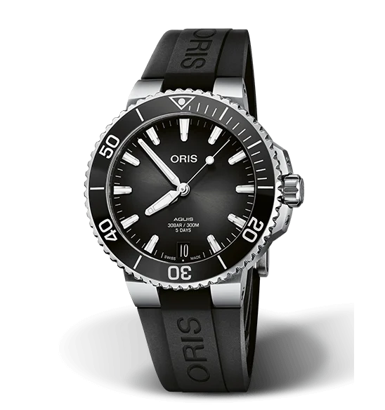 Oris Aquis Date Calibre 400 Watch with Black Dial, 41.50mm