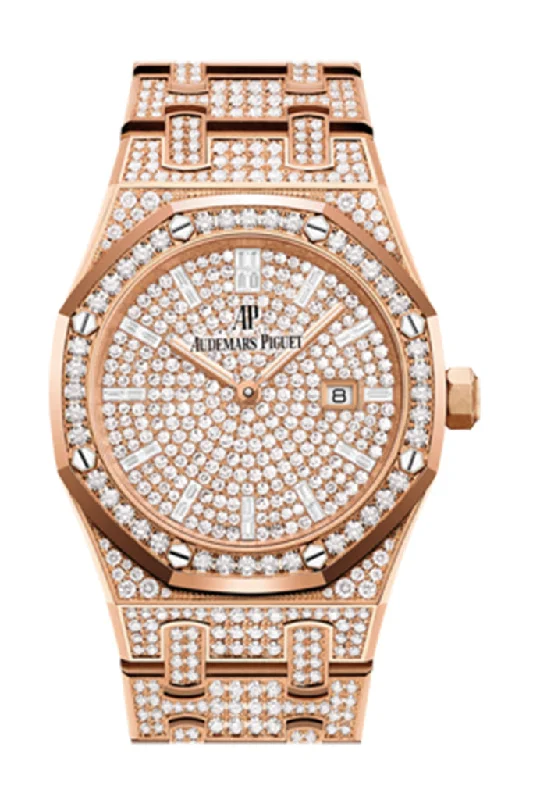 Audemars Piguet Royal Oak 33 Diamond Paved Set Rose Gold 67652OR.ZZ.1265OR.01