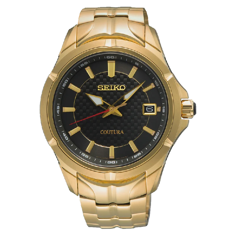 Seiko Coutura Black Dial Stainless Steel Watch SUR566P-9