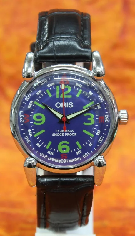 Swiss Made Men's Watch ORIS Vintage 17 Jewels FHF ST96 Hand Wind Mechanical Movement