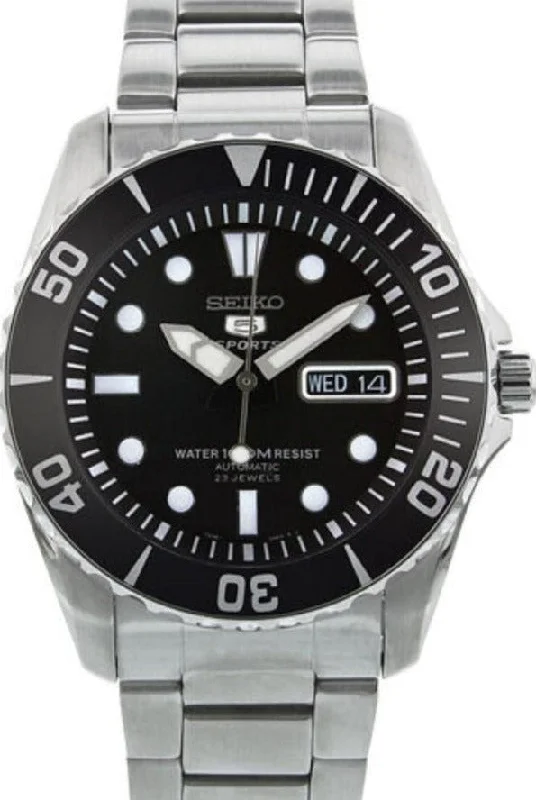 Seiko 5 Sports Automatic 100M Diver Sea Urchin Black-Dial SNZF17