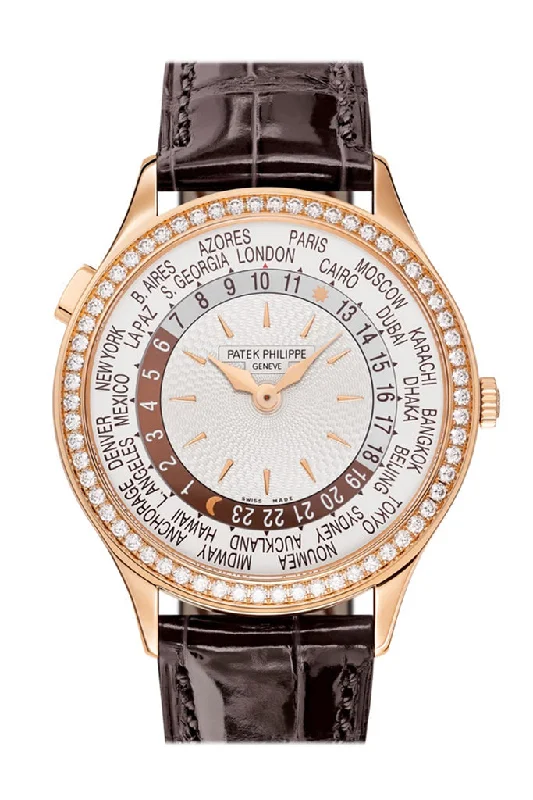 Patek Philippe Complications World Time Automatic Diamond Ladies Watch 7130R-013