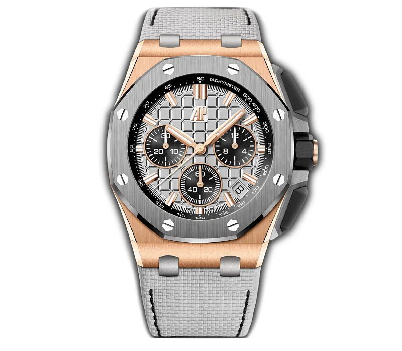 43mm Chronograph 18k Rose Gold and Titanium Grey Dial