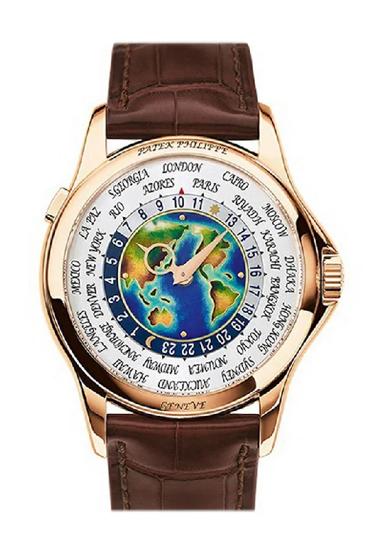 Patek Philippe MenÕs Complications Rose Gold World Time Enamel Dial 1 5131R-010